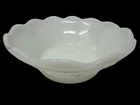 Vintage Anchor Hocking Harvest Grape Milk Glass Bowl 8.75” Scalloped Edge MINT
