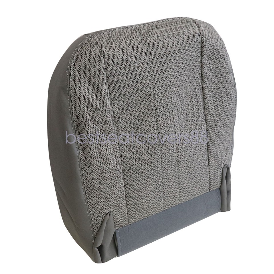 Soillar Front Bottom Seat Covers For Chevy Express & GMC Savana 2003-2014 - Gray (Driver & Passenger)