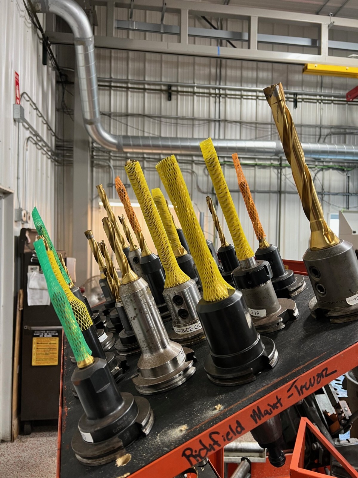 22x Ingersoll Gold Twist Replaceable Tipped Drill Bodies Holders