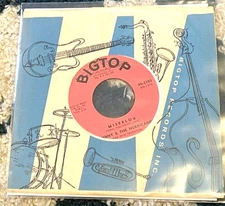 Johnny & the Hurricanes: Miserlou/Salvation 45 Bigtop w/sleeve surf Strong VG+