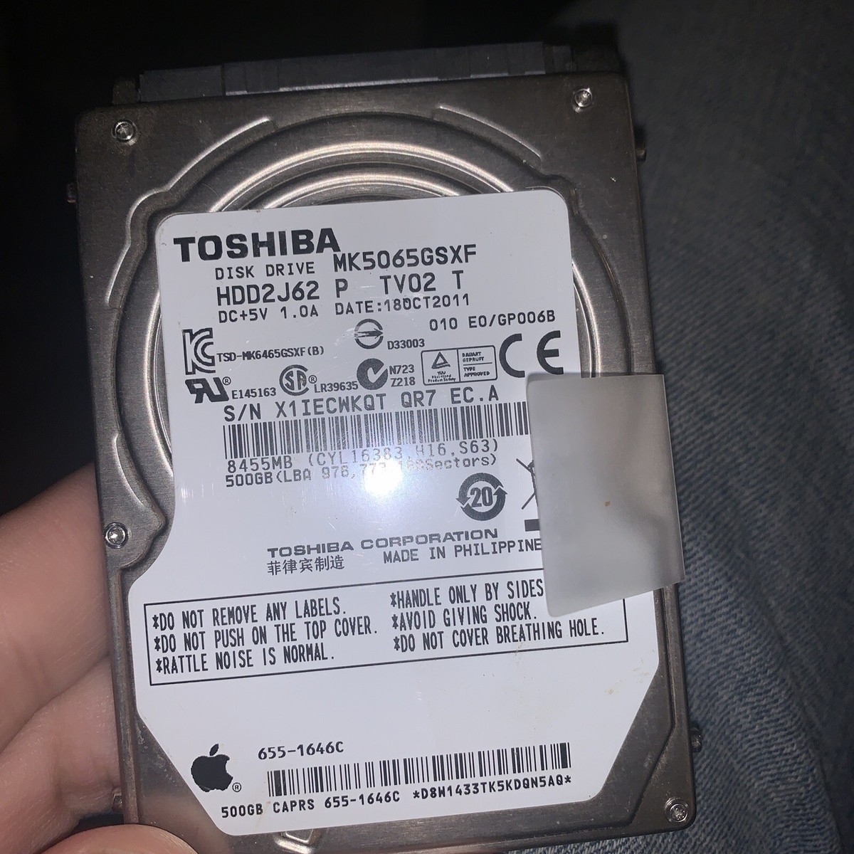 mk5065gsxf、hdd2j62?P tv02?T、Toshiba 500?GB SATA 2.5ハードドライブ Amazon | MK5065GSXF HDD2J62 P TV02 T 東芝 500GB SATA 2.5