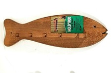 IPCO Hold a Rod Hardwood Rod & Reel Holder Wall Mount - Made in USA