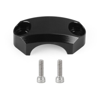 CNC Klemmbock Klemmbrücke Lenkerklemme schwarz für 22mm Lenker für Honda F2
