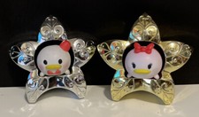 Disney Tsum Tsum Holiday DONALD  DAISY DUCK Medium Figures W/Star Stands