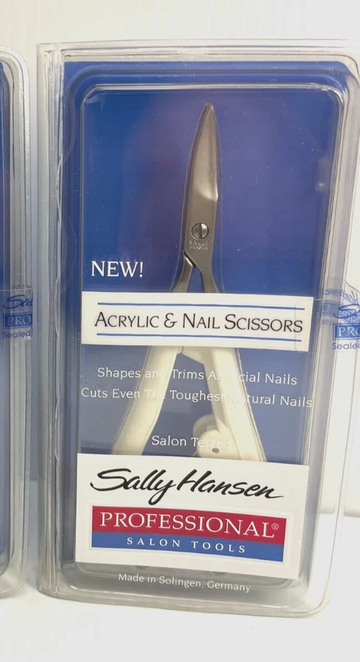 (2) Tijeras de acrílico y uñas SALLY HANSEN PROFESSIONAL *HECHAS EN SOLINGEN ALEMANIA Foto 3 de 4