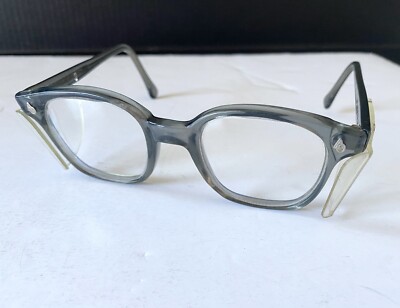 小物 60s AMERICAN OPTICAL FLEX FIT 46 SAFETY American Optical AO Vintage Flexi Fit Safety Glasses 6M Grey