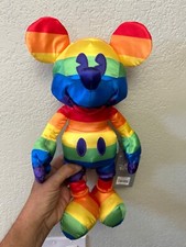 15.5 " Disney Parks Rainbow Pride Mickey Mouse Plush NWT LGBTQ