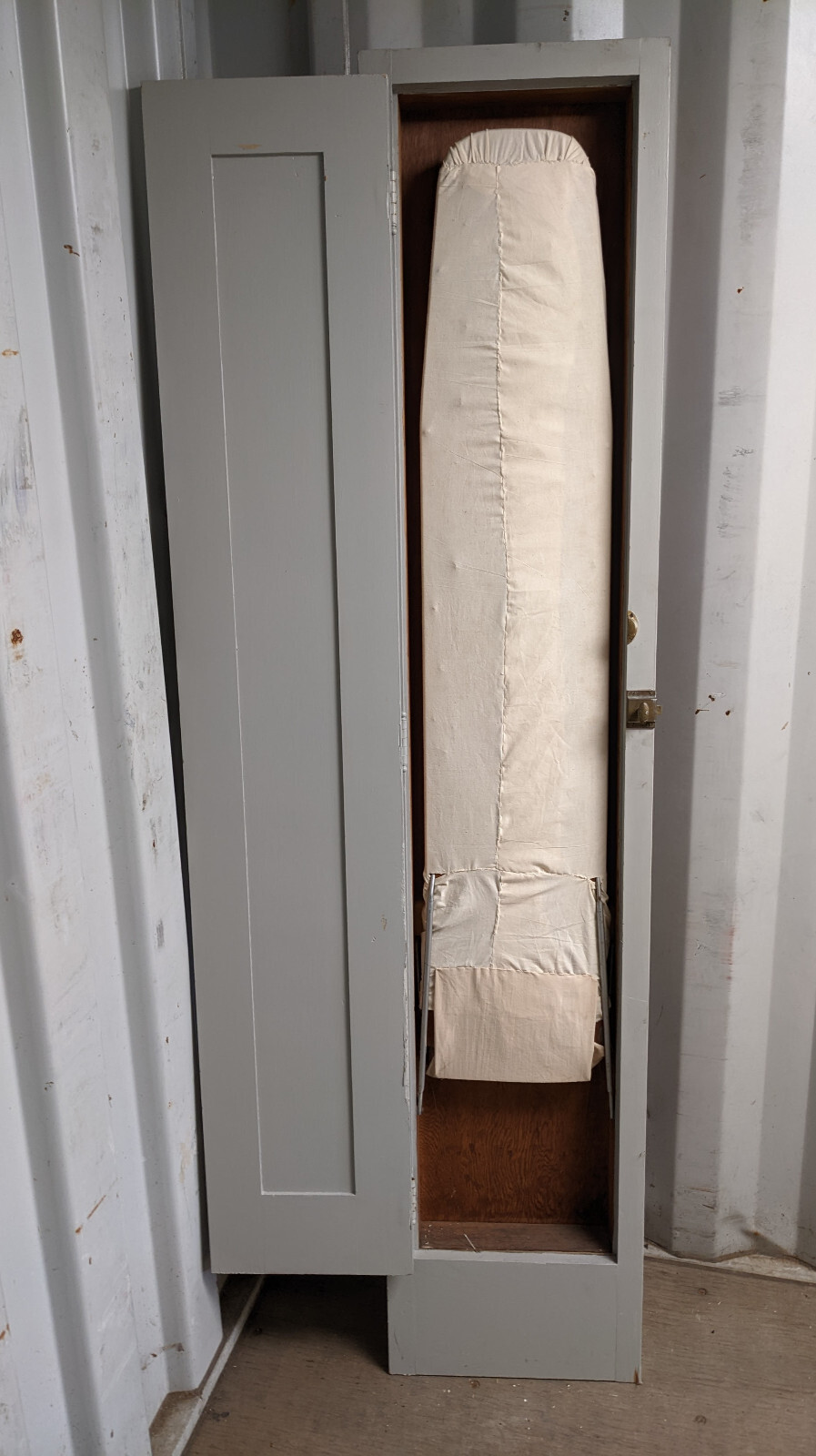 Antique Wall Mounted InWall Ironing Board Vintage Iron eBay