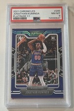 2021-22 Chronicles playbook Jonathan Kuminga 75th anniversary 1/1 PSA 8