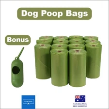 Compostable Dog Poo Bags Biodegradable Waste Bags with Dispenser Lavender Scent