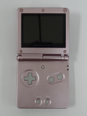 Pearl Pink Nintendo Game Boy Advance SP AGS-101 Includes Charger 