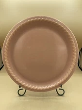 Metlox Poppy Trail Mission Bell California Pottery Charger 12.5" Coral Pale Pink