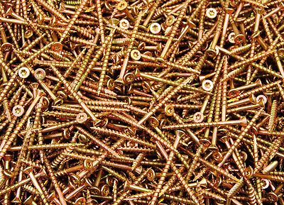 (2500) Torx T25 Star Flat Head 9 x 2-1/2 Yellow Zinc Type 17 Wood Screw BULK