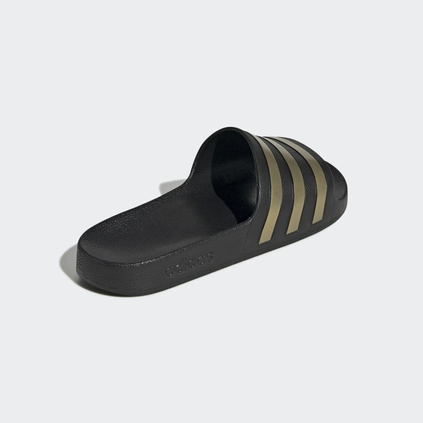 Adidas Sliders Sandals Shoes Slip Ons Sports Beach Pool Black Gold Gym Flip  Flop | eBay