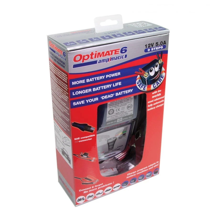 Chargeur batterie Tecmate Optimate 6 12V 5A en 9 etapes pour batterie de 3 à 240 - Photo 3/4