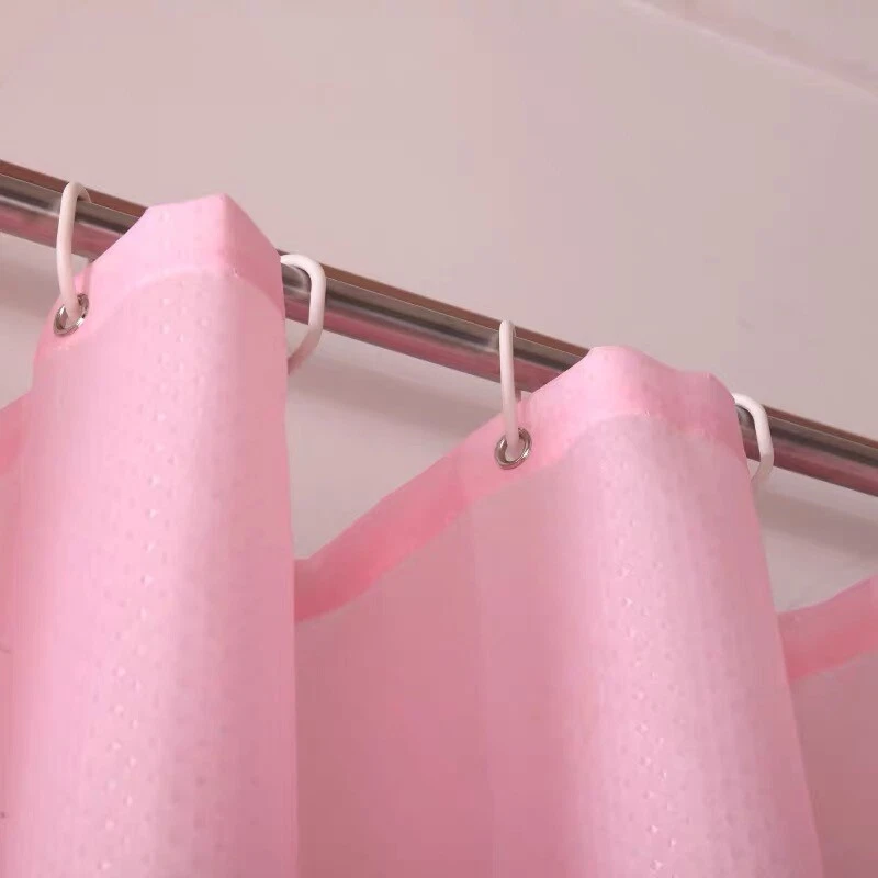 Waterproof Polyester Fabric Bathroom Shower Curtain & Ring Hooks 180 x 180 CM - Image 4 of 4