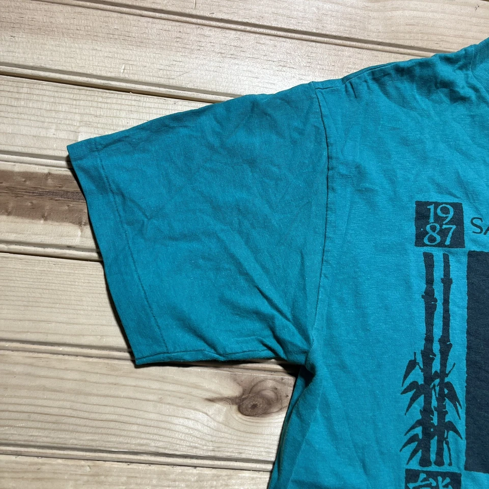 Camisa Naturaleza Panda Gigante Zoológico San Diego Años 80 De Colección Puntada Única 1987 - Talla M Foto 3 de 4