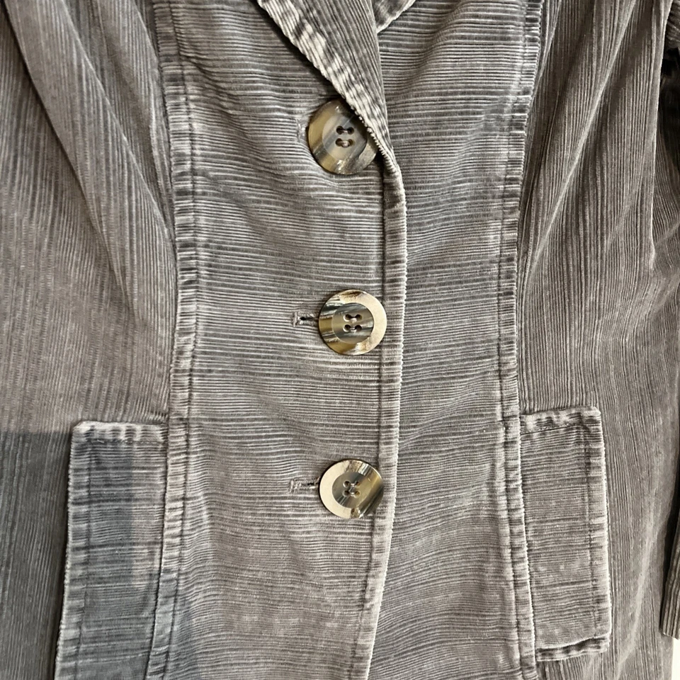 Jaqueta J Jill de veludo feminina grande Y2K vintage boêmia - Imagem 2 de 4