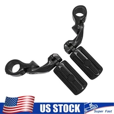 1.25" 32mm Engine Bars Highway Black Foot Pegs Pedal For Indian Dark Horse Model