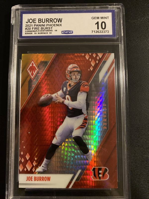 2021 Panini Phoenix - Joe Burrow #20 Fire Burst