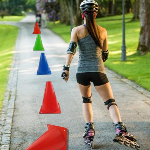 7 Inch Plastic Traffic Cones Sport Training Agility Marker Cone for Soccer, S... - Picture 5 of 6
