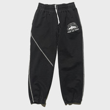 Corteiz Clothing Black Sweatpants XL Island Graphic Black White Heavy Jogger VTG