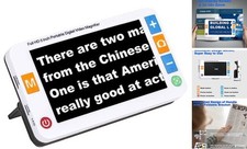 5 Inch Low Vision Aids, Electronic Auto Focus Reading Aid Simplified Buttons