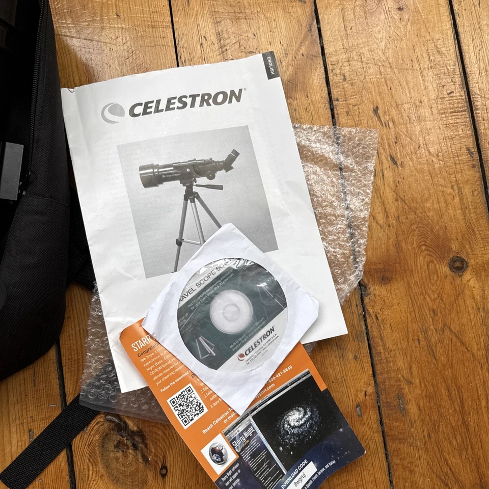 Celestron Travel Scope D70 Kit With Black Backpack, etc - Image 2 of 3