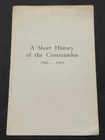1972 US REPRINT WW2 WWI British Military History of the Commandos 1940 - 45 Book