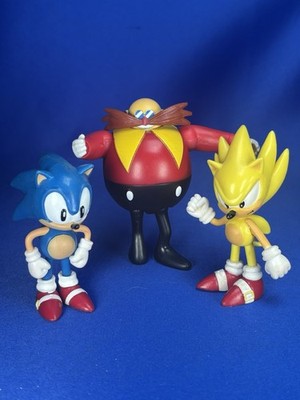 Dr Eggman Robotnik 3  Jakks Classic Figure 2.5 Sonic The Hedgehog & Yellow Super