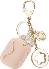Case for Airpods 3 Case with Cute Bling Keychain, Silicone Protective Case Cover