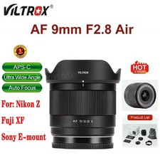 Viltrox 9mm F2.8 Air Auto Focus Ultra-Wide APS-C Prime Lens for E / X / Z Mount