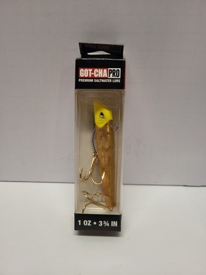 GOT-CHA PRO LURE GP802GFBKB GOLD/BLK BACK/CHART 1 OZ. 3 3/4'' 0029-4738