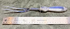 WALLACE SILVERSMITHS: STERLING SILVER W/STAINLESS HANDLE CARVING FORK