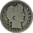 1892-O Barber Silver Quarter in a SAFLIP®