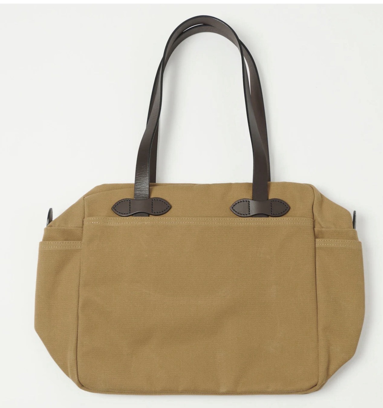 Filson ROBUSTE TWILL HELLBRAUNE BEUTELTASCHE MIT REISSVERSCHLUSS Hergestellt in den USA UVP 385 £