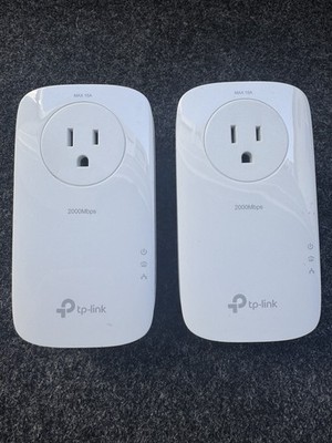 Two (2) TP-LINK Gaming TL-PA9020P AV2000 2-Port Gigabit Powerline Adapters