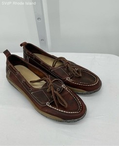 Bass Brown Lace Up Loafers Casual Shoe Women 8