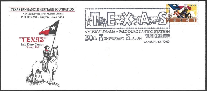 Palo Duro Canyon Musical Drama 30th Anniversary with Texas Scott #2968 - 1995