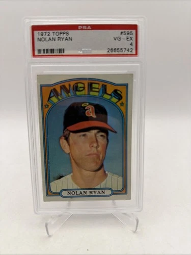 1972 Topps # 505 NOLAN RYAN (HOF) PSA 4 VG-EX BASEBALL Card CA ANGELS