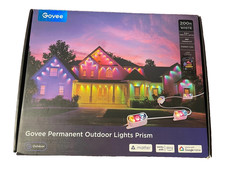Govee Permanent Outdoor Lights Prism 200ft White 3 In 1 RGBWWIC Lighting