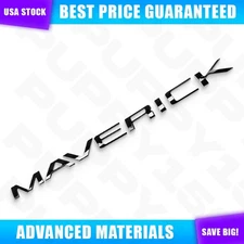 3D Gloss Black Tailgate Insert Letters Badge For MAVERICK Emblem 2022-2025 Decal