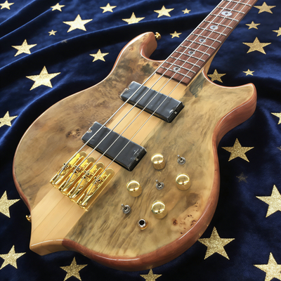 #ad #ad Active Deluxe Stanley Clarke Electric Bass Guitar Burl Neck Thru Body 4 String $219.75