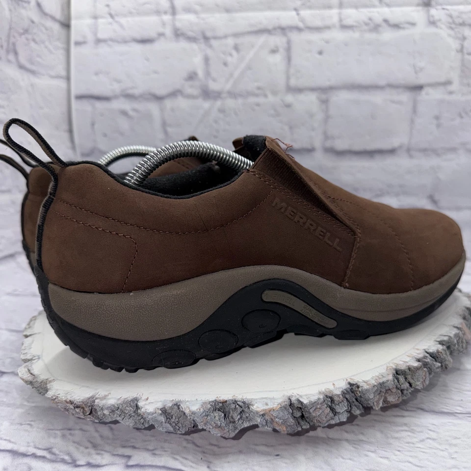 Sapatos Merrell Masculino Selva Moc 10.5 Marrom Nubuck Slip On Caminhada Caminhada Impermeável - Imagem 2 de 4