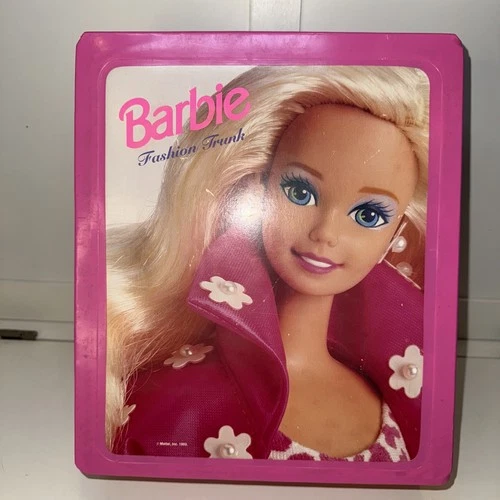 Vintage 1993 Mattel Barbie Fashion Trunk Toy Storage Closet Made In USA