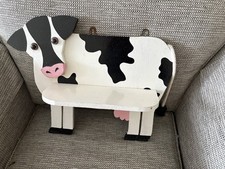 Wooden Painted  Freisian Cow Bookshelf,Storage Shelf