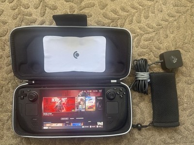 Valve Steam Deck OLED 1TB Black w/ Carrying Case Charger & Pouch