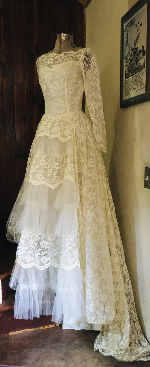 1950s Vintage Wedding Dresses & Veils for Women for sale - eBay