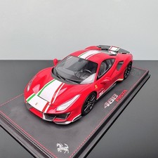 BBR 1:18 Ferrari 488 Pista Piloti in Rosso Corsa hardtop limited resin car model
