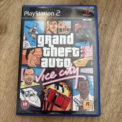 Grand Theft Auto: Vice City - Sony PlayStation 2 PS2 Komplett Handbuch & Karte 